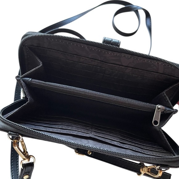 Sakroots Black & Gray Floral Crossbody Bag - Picture 3 of 5
